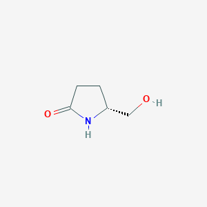 molecular formula C5H9NO2 B014851 (R)-(-)-5-(Hydroxymethyl)-2-pyrrolidinone CAS No. 66673-40-3