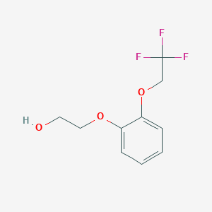 molecular formula C10H11F3O3 B148510 2-[2-(2,2,2-三氟乙氧基)苯氧基]乙醇 CAS No. 160969-02-8