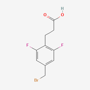 3-(4-(Bromomethyl)-2,6-difluorophenyl)propanoic acid