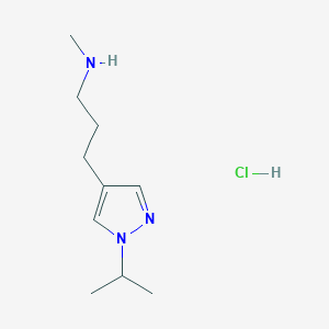 methyl({3-[1-(propan-2-yl)-1H-pyrazol-4-yl]propyl})amine hydrochloride
