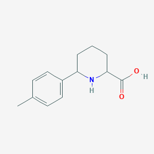 molecular formula C13H17NO2 B14851040 6-P-Tolylpiperidine-2-carboxylic acid 