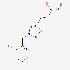 3-{1-[(2-fluorophenyl)methyl]-1H-pyrazol-4-yl}propanoic acid