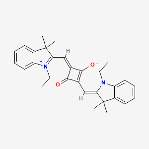 (Z)-4-((1-ethyl-3,3-dimethyl-3H-indol-1-ium-2-yl)methylene)-2-(((Z)-1-ethyl-3,3-dimethylindolin-2-ylidene)methyl)-3-oxocyclobut-1-en-1-olate