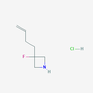 3-(But-3-en-1-yl)-3-fluoroazetidine hydrochloride