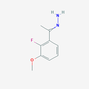 1-(2-Fluoro-3-methoxyphenyl)ethylidenehydrazine