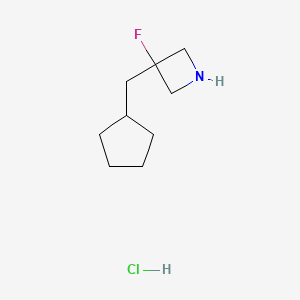 3-(Cyclopentylmethyl)-3-fluoroazetidine hydrochloride