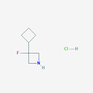 molecular formula C7H13ClFN B1485110 3-环丁基-3-氟氮杂环丁烷盐酸盐 CAS No. 2098024-00-9