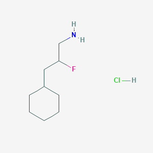 molecular formula C9H19ClFN B1485111 3-Cyclohexyl-2-fluoropropan-1-amine hydrochloride CAS No. 2098114-99-7