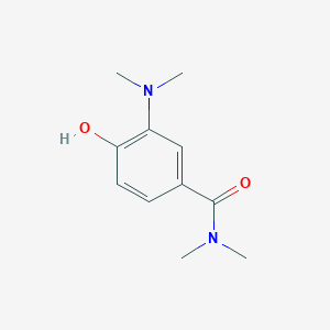 molecular formula C11H16N2O2 B14851113 3-(Dimethylamino)-4-hydroxy-N,N-dimethylbenzamide 