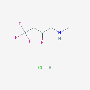 molecular formula C5H10ClF4N B1485115 Methyl(2,4,4,4-tetrafluorobutyl)amine hydrochloride CAS No. 2098007-58-8