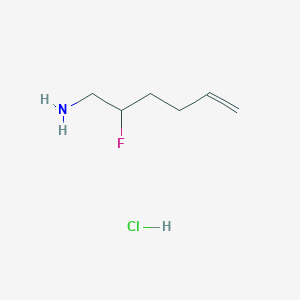 2-Fluorohex-5-en-1-amine hydrochloride