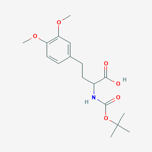 2-((Tert-butoxycarbonyl)amino)-4-(3,4-dimethoxyphenyl)butanoic acid