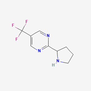 2-Pyrrolidin-2-YL-5-(trifluoromethyl)pyrimidine