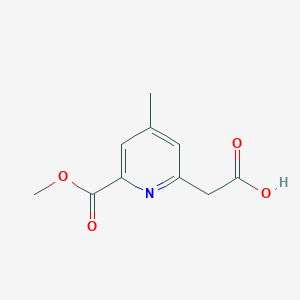 [6-(Methoxycarbonyl)-4-methylpyridin-2-YL]acetic acid