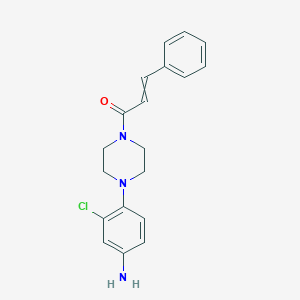 1-[4-(4-Amino-2-chlorophenyl)piperazin-1-yl]-3-phenylprop-2-en-1-one