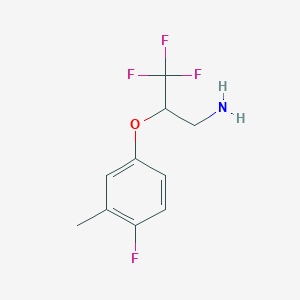 3,3,3-Trifluoro-2-(4-fluoro-3-methyl-phenoxy)-propylamine