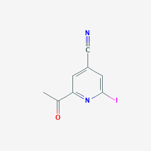 2-Acetyl-6-iodoisonicotinonitrile