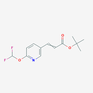 Tert-butyl 3-[6-(difluoromethoxy)pyridin-3-yl]prop-2-enoate