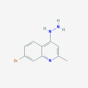 7-Bromo-4-hydrazino-2-methylquinoline