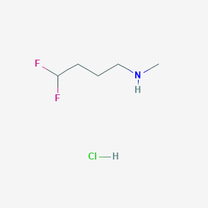molecular formula C5H12ClF2N B1485125 (4,4-Difluorobutyl)(methyl)amine hydrochloride CAS No. 2098084-62-7