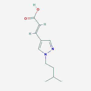 (2E)-3-[1-(3-methylbutyl)-1H-pyrazol-4-yl]prop-2-enoic acid