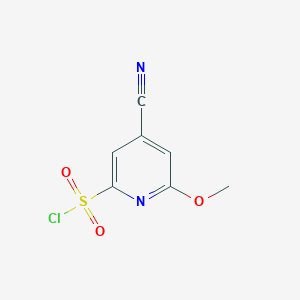 4-Cyano-6-methoxypyridine-2-sulfonyl chloride