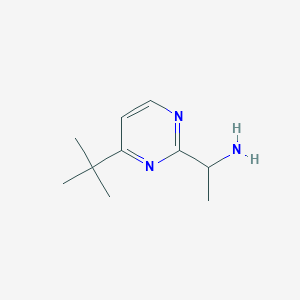 1-(4-Tert-butylpyrimidin-2-YL)ethan-1-amine