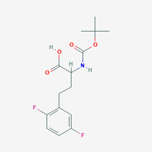 2-((Tert-butoxycarbonyl)amino)-4-(2,5-difluorophenyl)butanoic acid