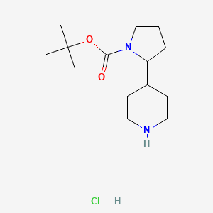 Tert-butyl 2-(piperidin-4-yl)pyrrolidine-1-carboxylate hydrochloride
