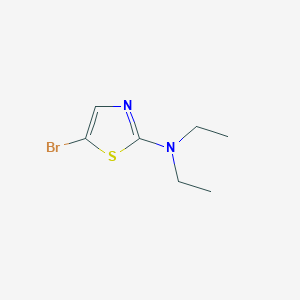 molecular formula C7H11BrN2S B14851321 2-Diethylamino-5-bromothiazole 