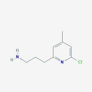 3-(6-Chloro-4-methylpyridin-2-YL)propan-1-amine