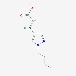 molecular formula C10H14N2O2 B1485134 (2E)-3-(1-butyl-1H-pyrazol-4-yl)prop-2-enoic acid CAS No. 2098157-52-7