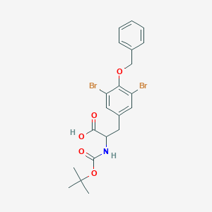 3-(3,5-Dibromo-4-phenylmethoxyphenyl)-2-[(2-methylpropan-2-yl)oxycarbonylamino]propanoic acid