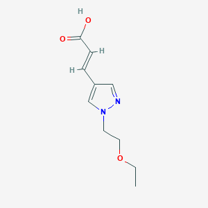 (2E)-3-[1-(2-ethoxyethyl)-1H-pyrazol-4-yl]prop-2-enoic acid