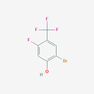 molecular formula C7H3BrF4O B1485139 2-Bromo-5-fluoro-4-(trifluoromethyl)phenol CAS No. 1807005-99-7