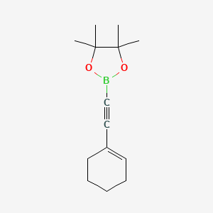 Cyclohexenylethynylboronic acid pinacol ester