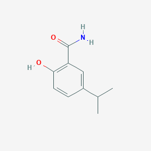 molecular formula C10H13NO2 B14851420 2-Hydroxy-5-isopropylbenzamide 