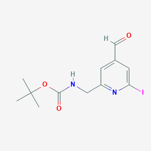 Tert-butyl (4-formyl-6-iodopyridin-2-YL)methylcarbamate