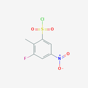 3-Fluoro-2-methyl-5-nitrobenzenesulfonyl chloride