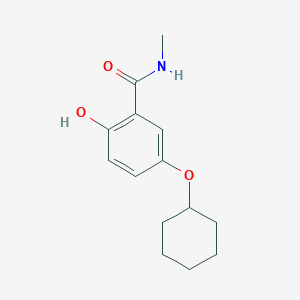 molecular formula C14H19NO3 B14851451 5-(Cyclohexyloxy)-2-hydroxy-N-methylbenzamide 