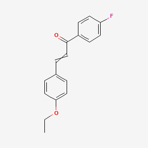 molecular formula C17H15FO2 B14851464 3-(4-Ethoxyphenyl)-1-(4-fluorophenyl)prop-2-en-1-one 