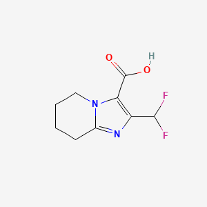 2-(difluoromethyl)-5H,6H,7H,8H-imidazo[1,2-a]pyridine-3-carboxylic acid