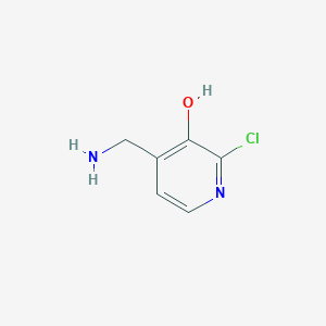 molecular formula C6H7ClN2O B14851503 4-(Aminomethyl)-2-chloro-3-pyridinol 