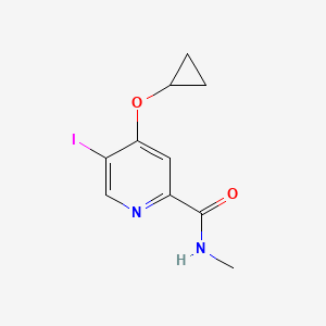 molecular formula C10H11IN2O2 B14851507 4-Cyclopropoxy-5-iodo-N-methylpicolinamide 