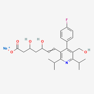 Sodium;7-[4-(4-fluorophenyl)-5-(hydroxymethyl)-2,6-di(propan-2-yl)pyridin-3-yl]-3,5-dihydroxyhept-6-enoate