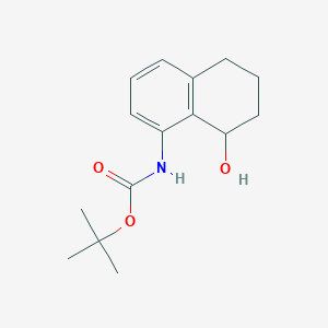 molecular formula C15H21NO3 B14851530 Tert-butyl 8-hydroxy-5,6,7,8-tetrahydronaphthalen-1-ylcarbamate 