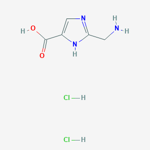 B1485155 2-(aminomethyl)-1H-imidazole-4-carboxylic acid dihydrochloride CAS No. 2044713-62-2