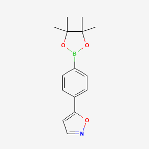 5-(4-(4,4,5,5-Tetramethyl-1,3,2-dioxaborolan-2-YL)phenyl)isoxazole