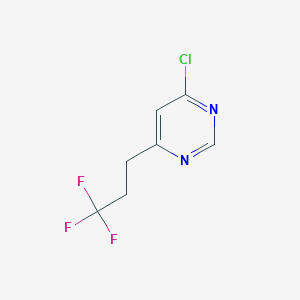 molecular formula C7H6ClF3N2 B1485159 4-Chloro-6-(3,3,3-trifluoropropyl)pyrimidine CAS No. 1824100-58-4