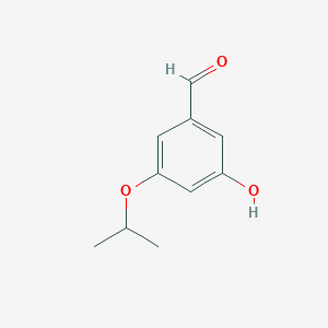 molecular formula C10H12O3 B14851628 3-Hydroxy-5-isopropoxybenzaldehyde 